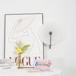 Alabaster Disc LED Plug-In Wall Lamp