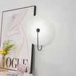 Alabaster Disc LED Plug-In Wall Lamp