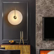 Alabaster Disc LED Plug-In Wall Lamp