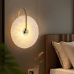Alabaster Disc LED Plug-In Wall Lamp