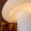 Alabaster Mushroom Dome Table Lamp