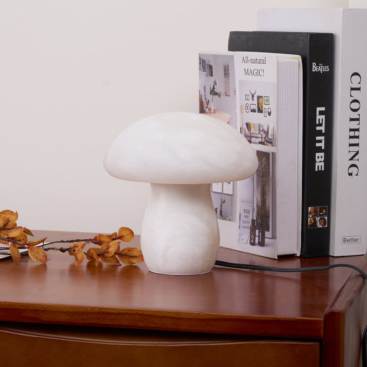 Alabaster Mushroom Dome Table Lamp