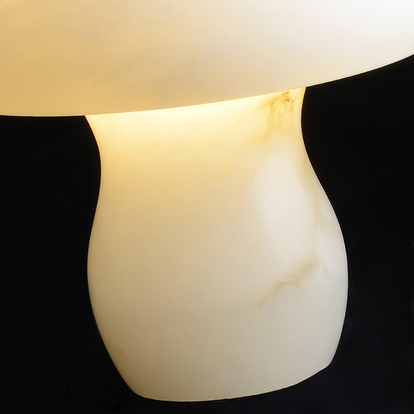 Alabaster Mushroom Dome Table Lamp