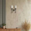 Alabaster Brass Obelisk Sconce