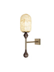 Alabaster Brass Obelisk Sconce