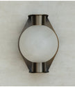 Alabaster Orb Brass Wall Sconce