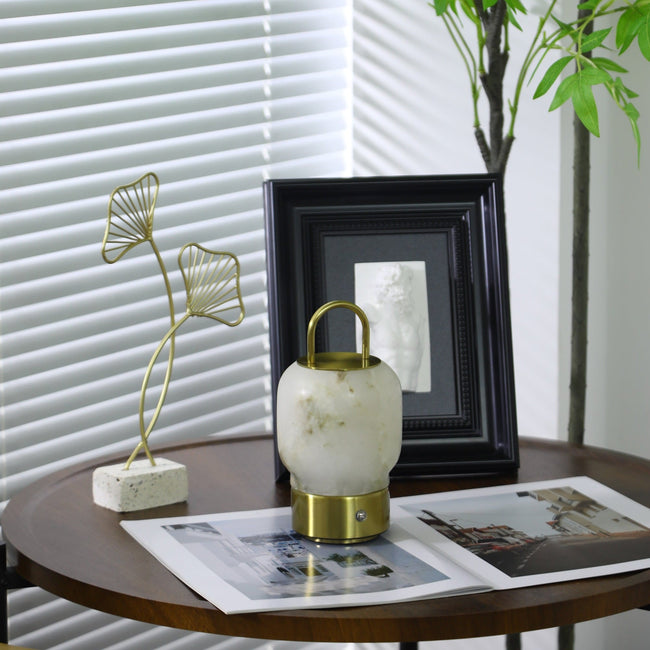 Alabaster Portable Cordless Table Lamp