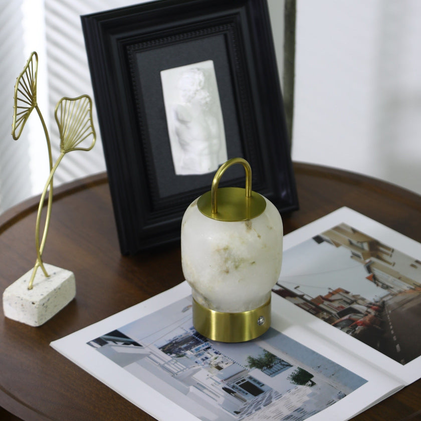 Alabaster Portable Cordless Table Lamp