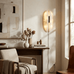 Alabaster Panel Plug-In Wall Sconce