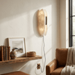 Alabaster Panel Plug-In Wall Sconce