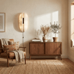 Alabaster Panel Plug-In Wall Sconce