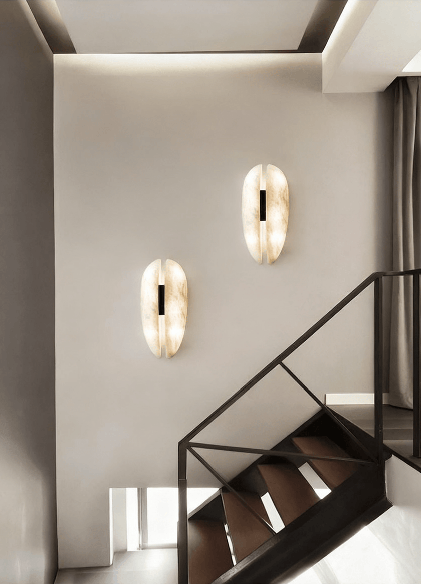 Alabaster Veil Panel Wall Sconce