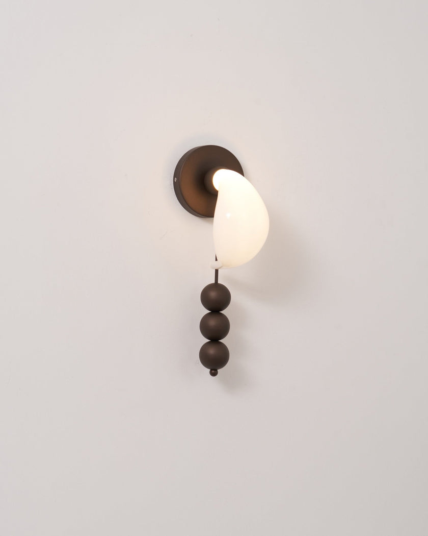 Opal Glass Petal Wall Sconce