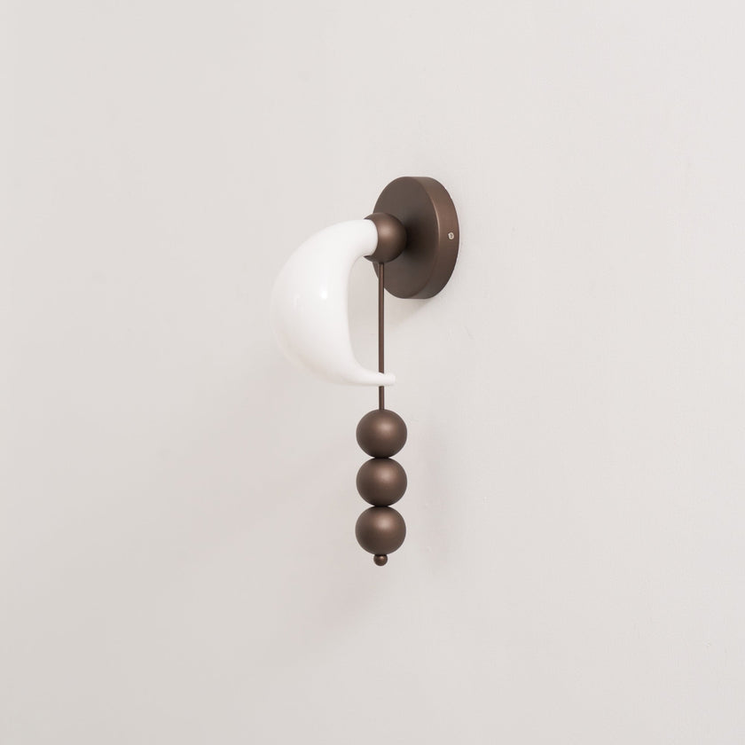 Opal Glass Petal Wall Sconce