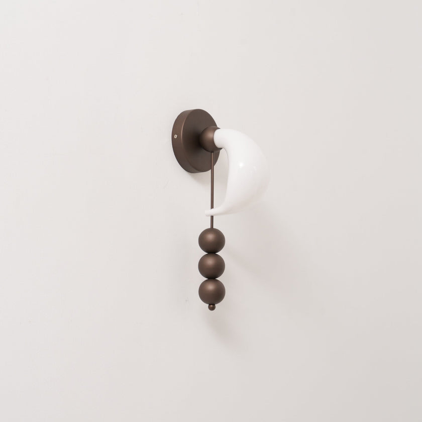 Opal Glass Petal Wall Sconce