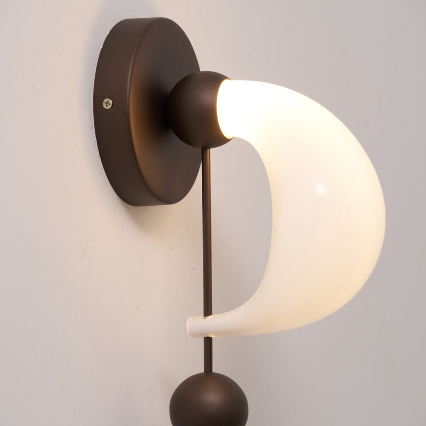 Opal Glass Petal Wall Sconce