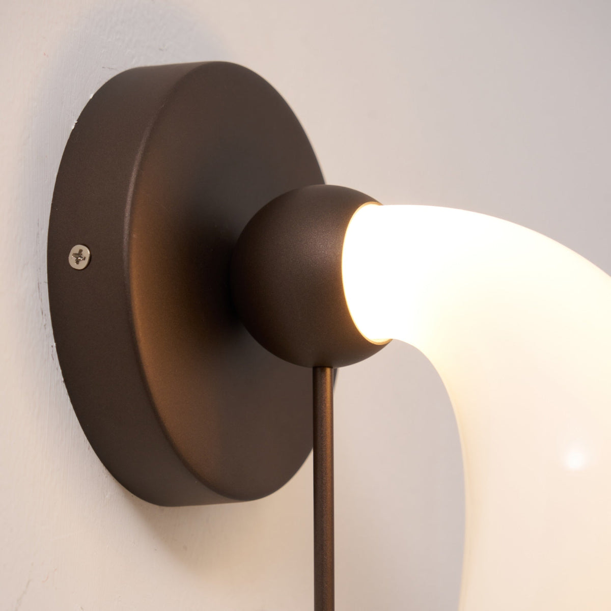 Opal Glass Petal Wall Sconce