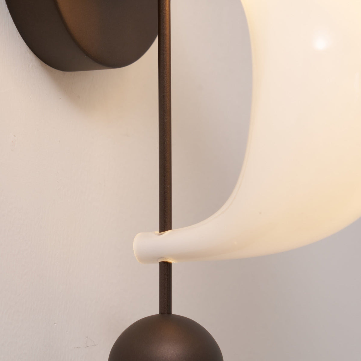 Opal Glass Petal Wall Sconce