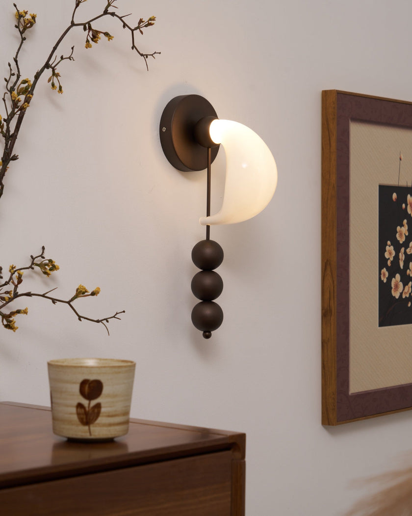 Opal Glass Petal Wall Sconce