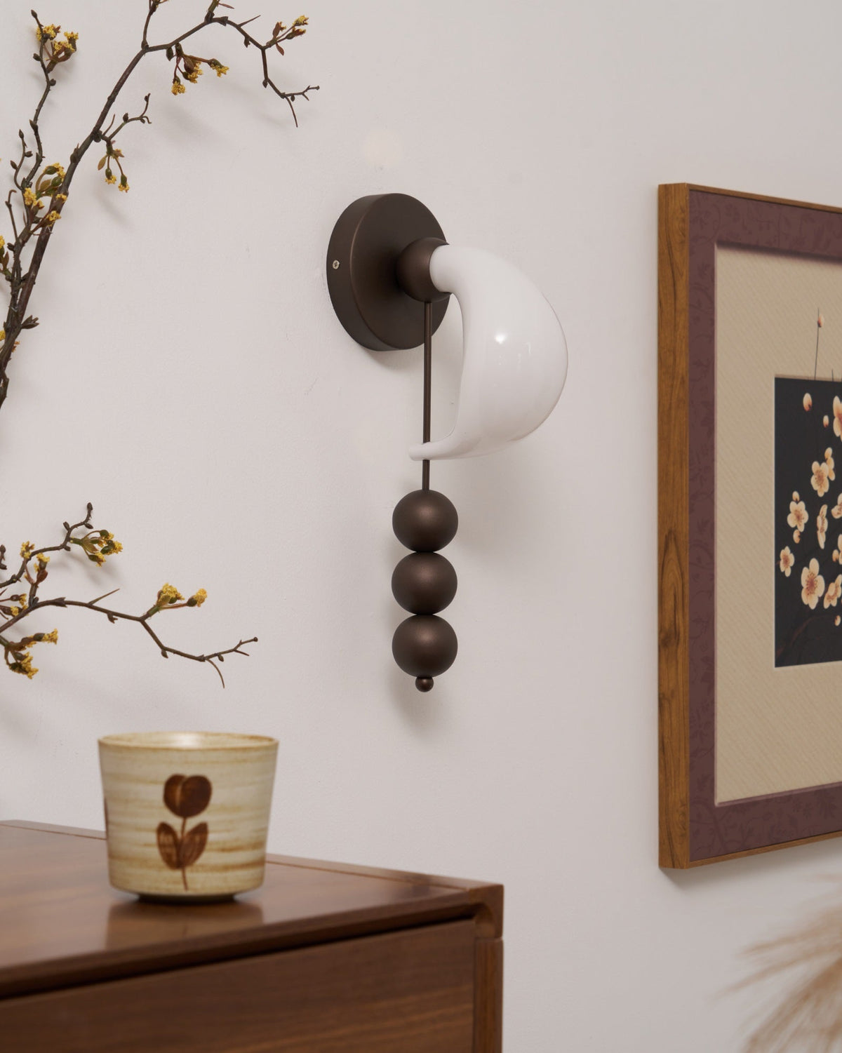 Opal Glass Petal Wall Sconce