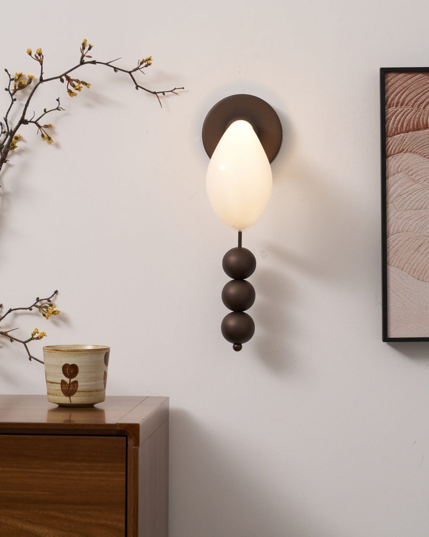 Opal Glass Petal Wall Sconce
