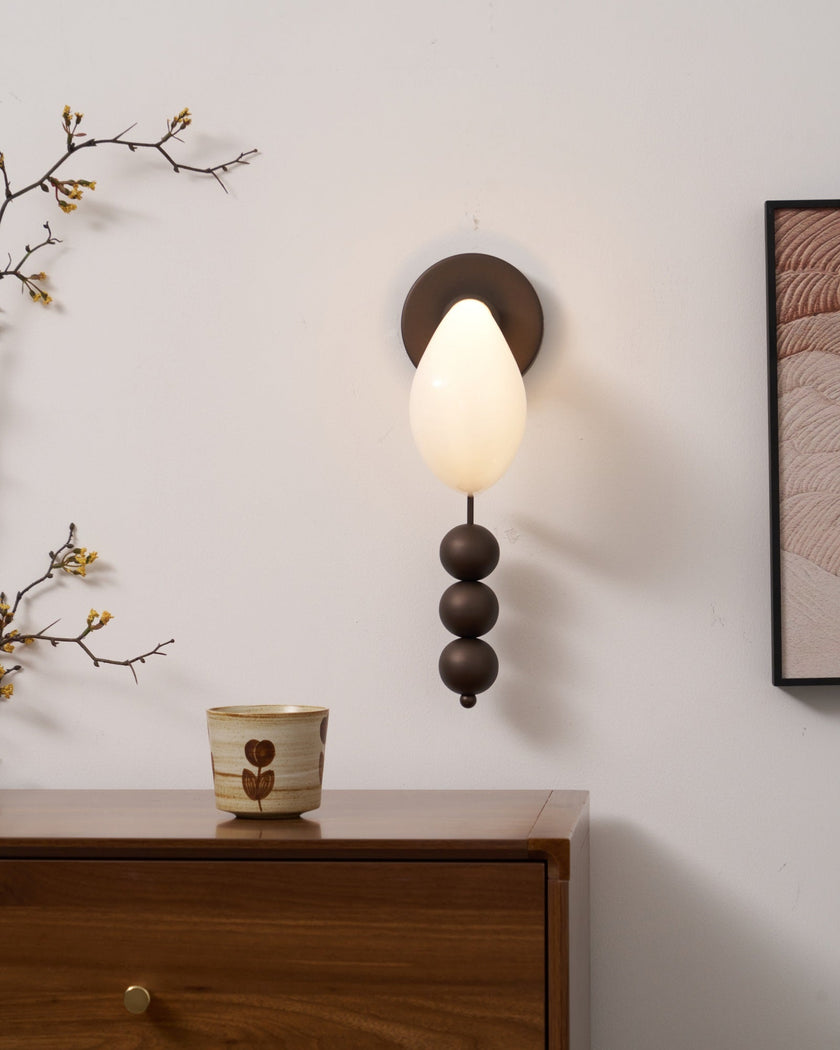 Opal Glass Petal Wall Sconce
