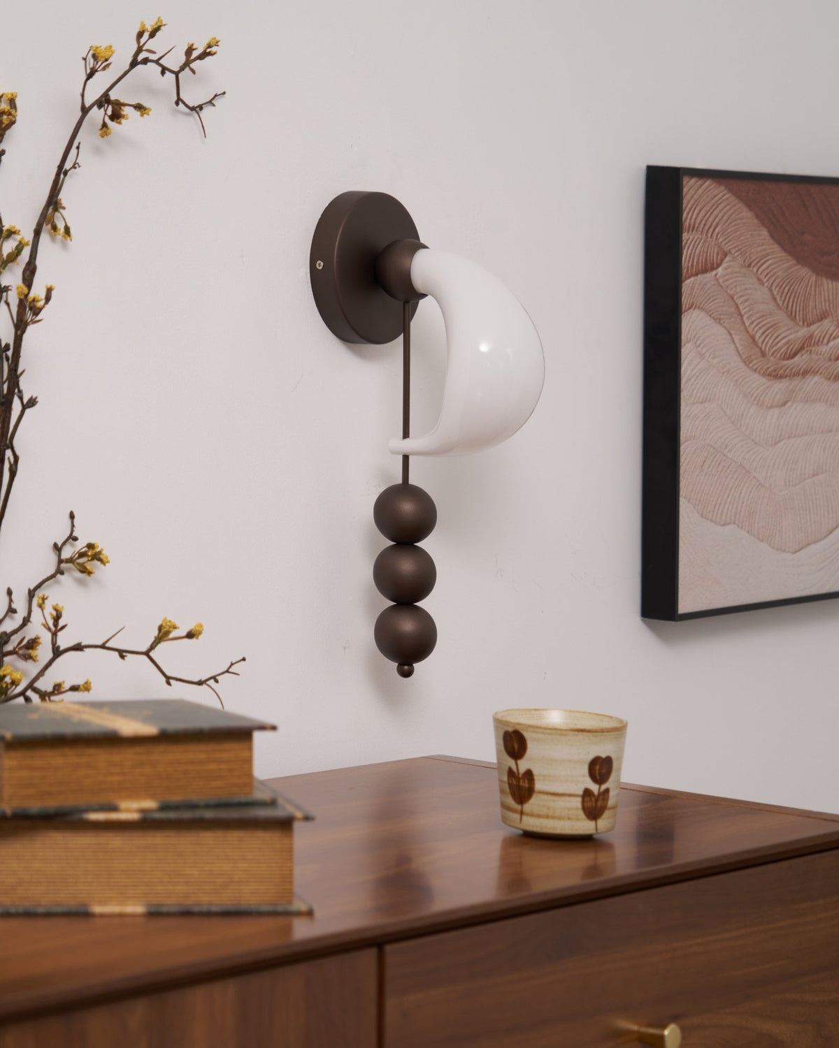 Opal Glass Petal Wall Sconce