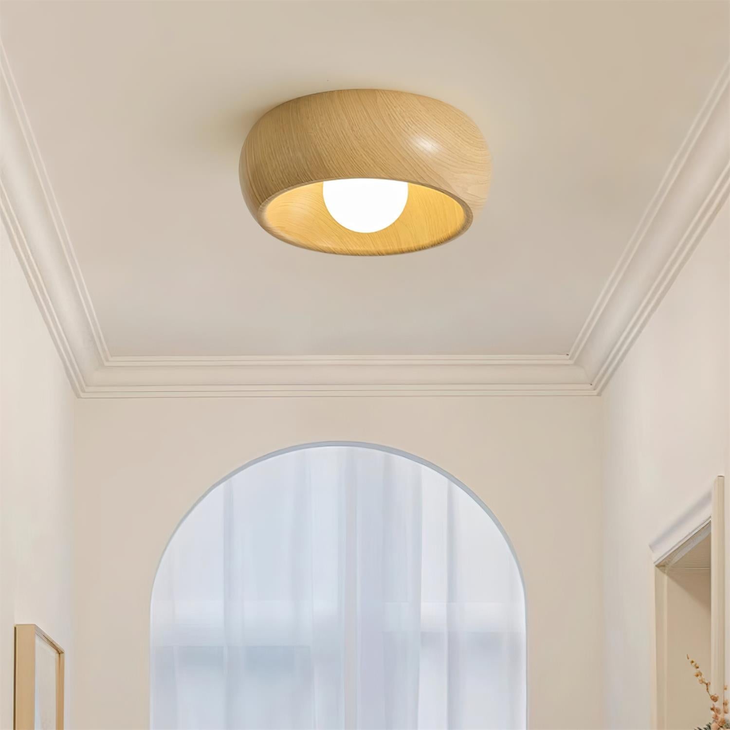 Metal & Glass LED Ceiling Light