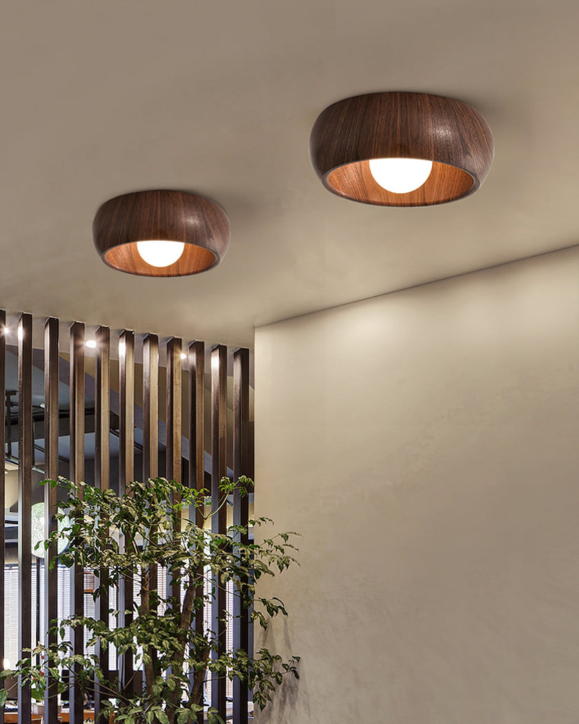 Metal & Glass LED Ceiling Light