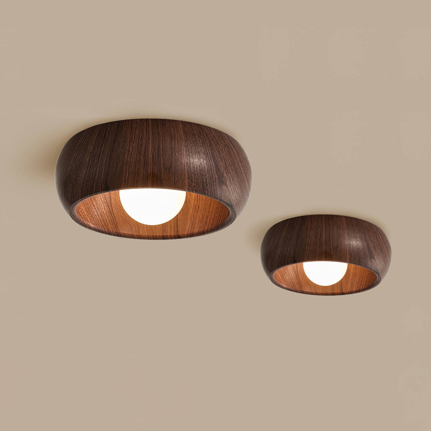 Metal & Glass LED Ceiling Light