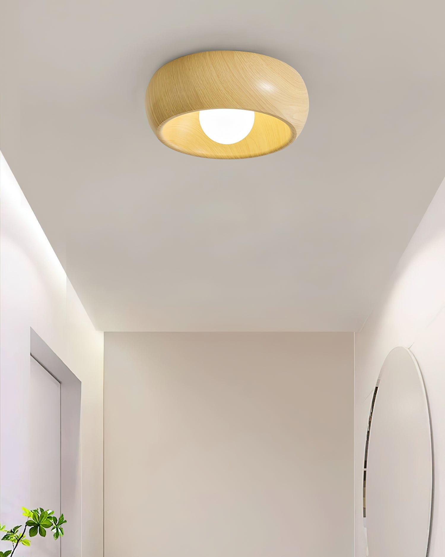 Metal & Glass LED Ceiling Light
