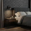 Black Travertine Walnut Wall Sconce
