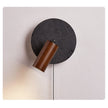 Black Travertine Walnut Wall Sconce