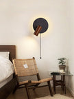 Black Travertine Walnut Wall Sconce