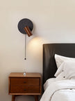Black Travertine Walnut Wall Sconce