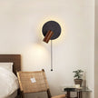 Black Travertine Walnut Wall Sconce
