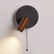 Black Travertine Walnut Wall Sconce