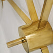 Art Deco Brass & Opal Glass Ceiling Lamp