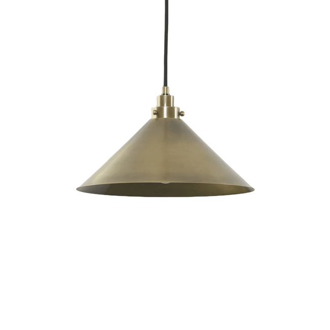 Brass Cone Pendant Light