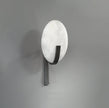 Alabaster Brass Cylinder Wall Lamp