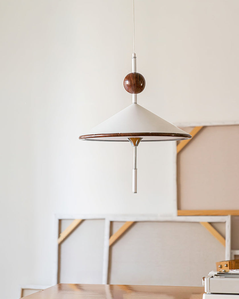 Metal & Acrylic Cone Pendant Lamp