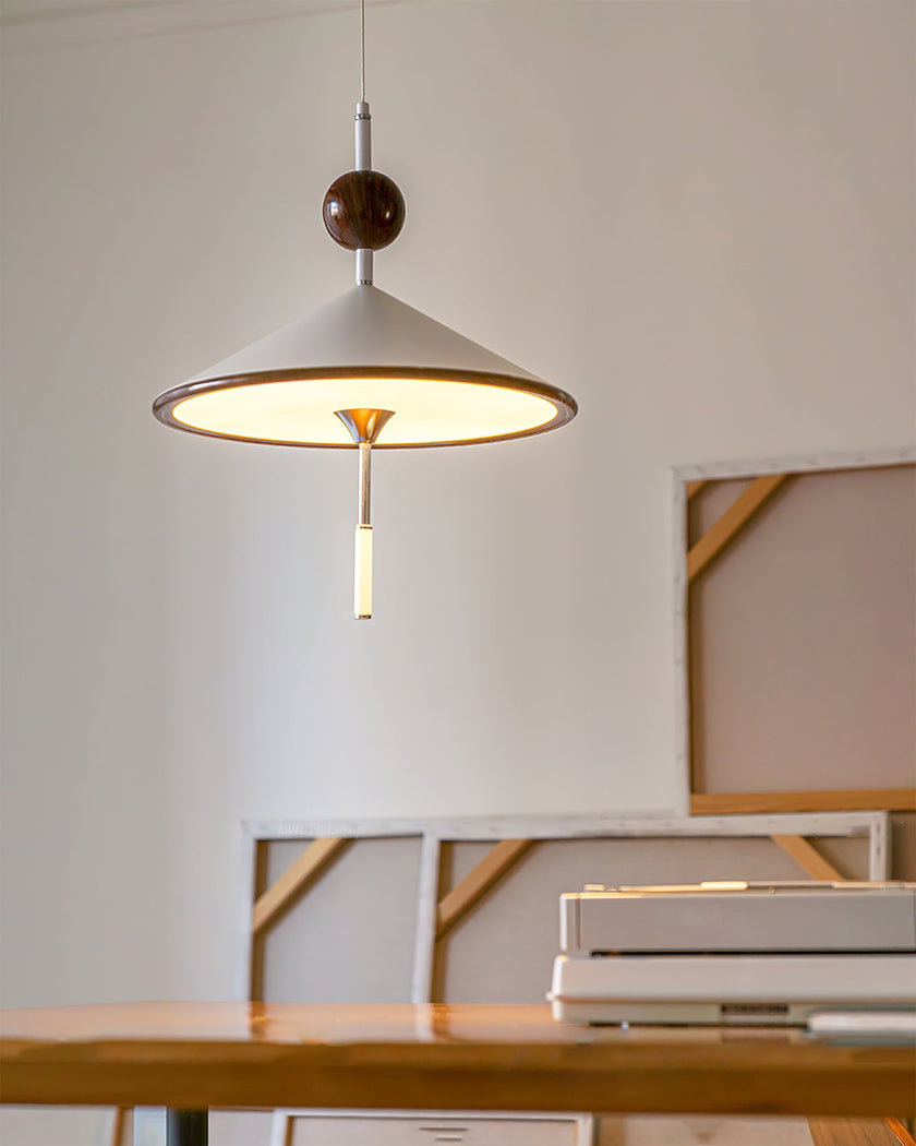 Metal & Acrylic Cone Pendant Lamp
