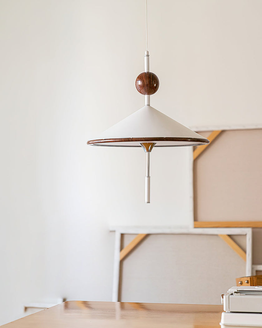 Metal & Acrylic Cone Pendant Lamp