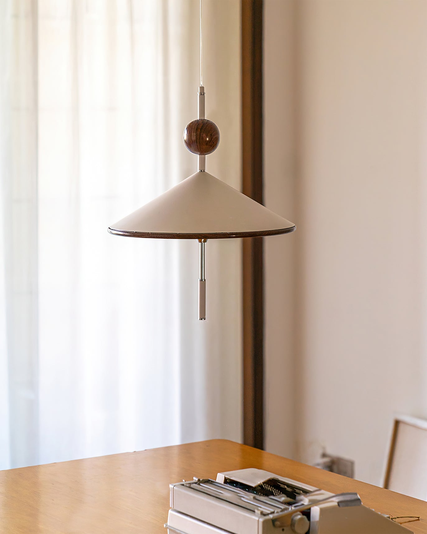 Metal & Acrylic Cone Pendant Lamp