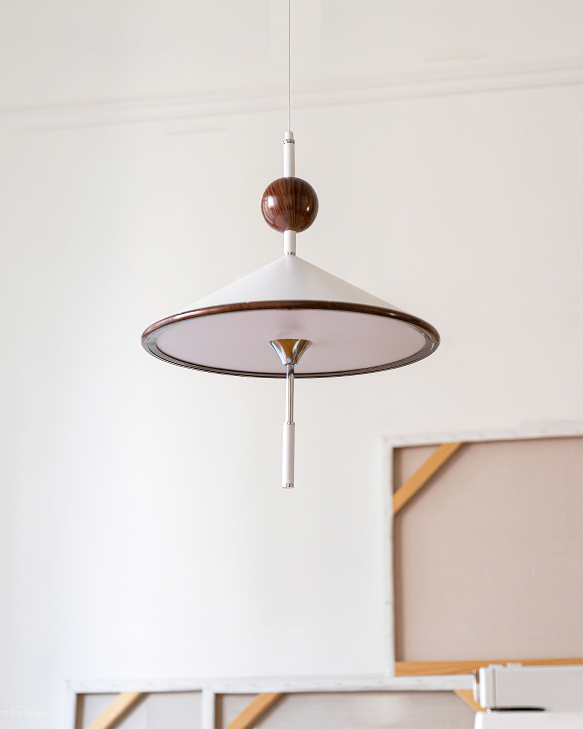 Metal & Acrylic Cone Pendant Lamp