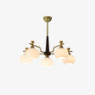 Glass Sphere Gold Chandelier
