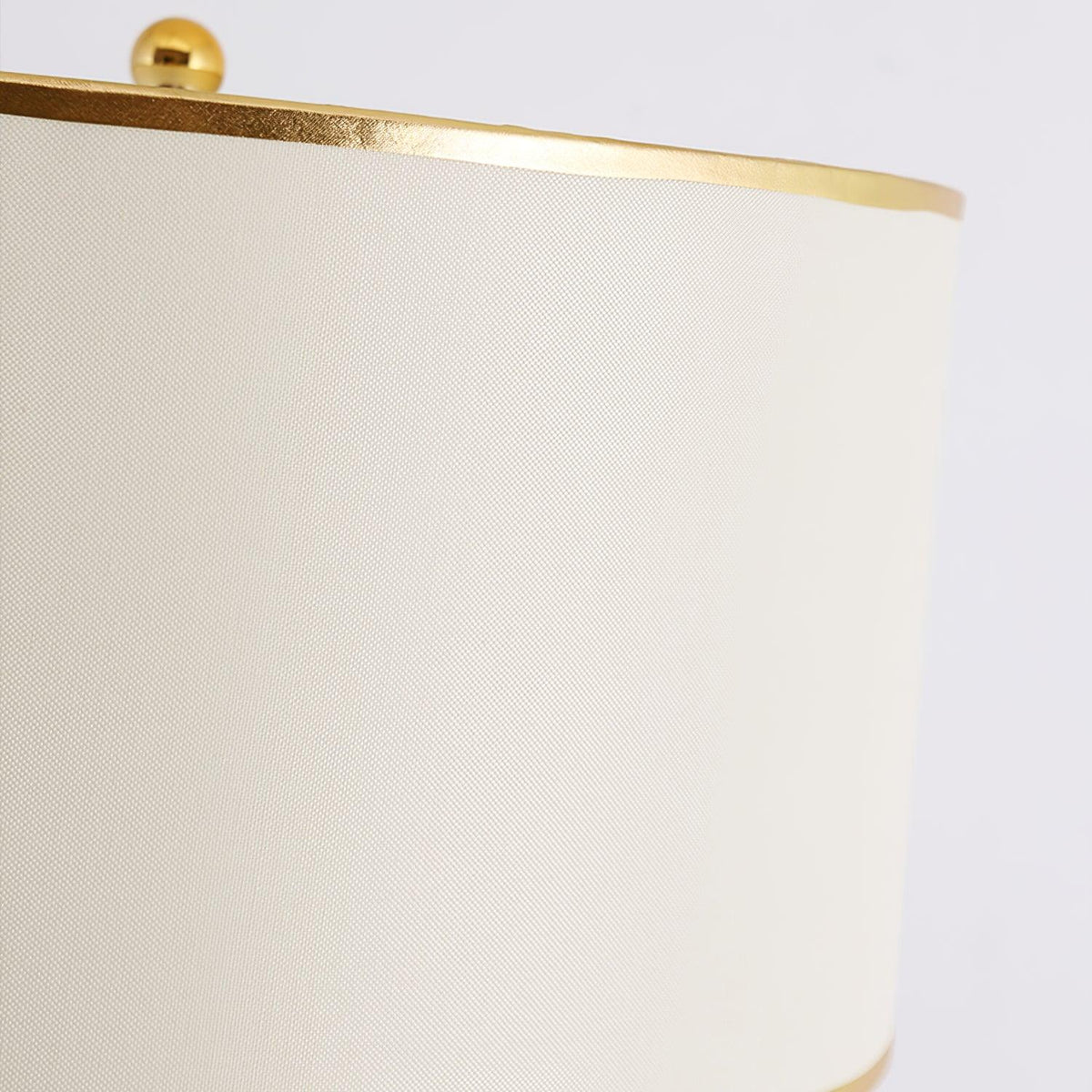Gold Metal Linear Fabric Floor Lamp
