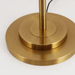 Gold Metal Linear Fabric Floor Lamp