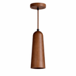 Wood Tapered Cone Pendant Light