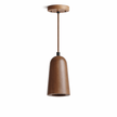 Wood Tapered Cone Pendant Light